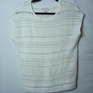 a new day Boho Linen Blend Sleeveless Crochet Top